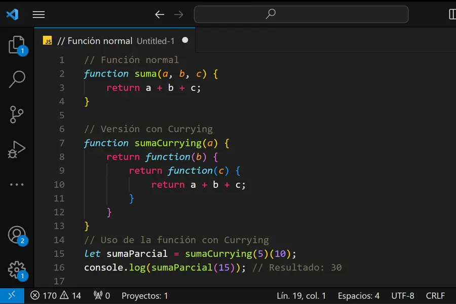 Currying en JavaScript: escribe código más preciso y modular