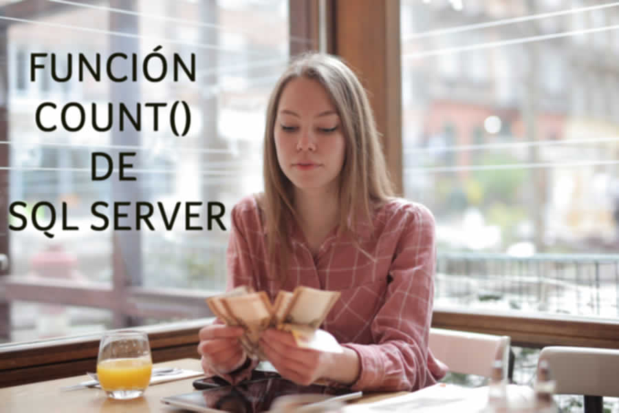¿Cómo obtener la cantidad de registros en SQL Server con la función COUNT()?