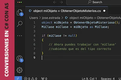El truco de C# que necesitas saber: dominando 'as' en la conversión de tipos